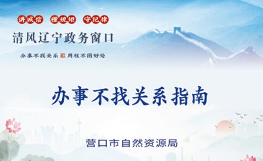 营口市自然资源局办事不找关系指南